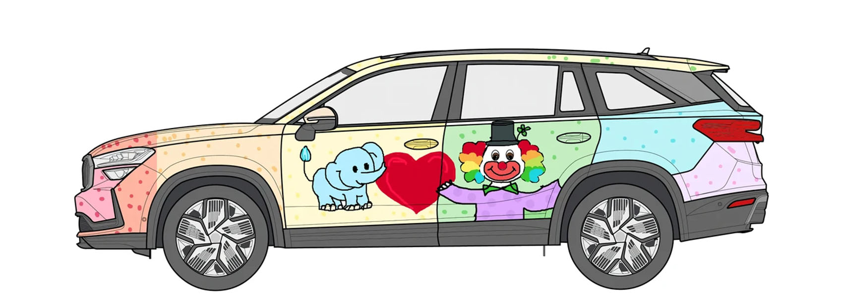 Auto pro Zdravotního klauna