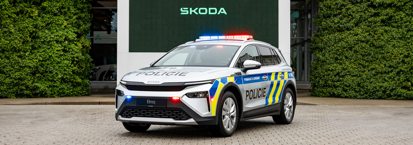 Policejní vůz Škoda Elroq