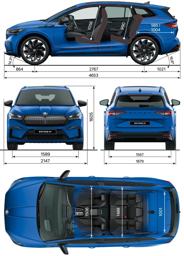 ŠKODA ENYAQ iV SPORTLINE technické údaje ŠKODA ENYAQ iV SPORTLINE technické údaje