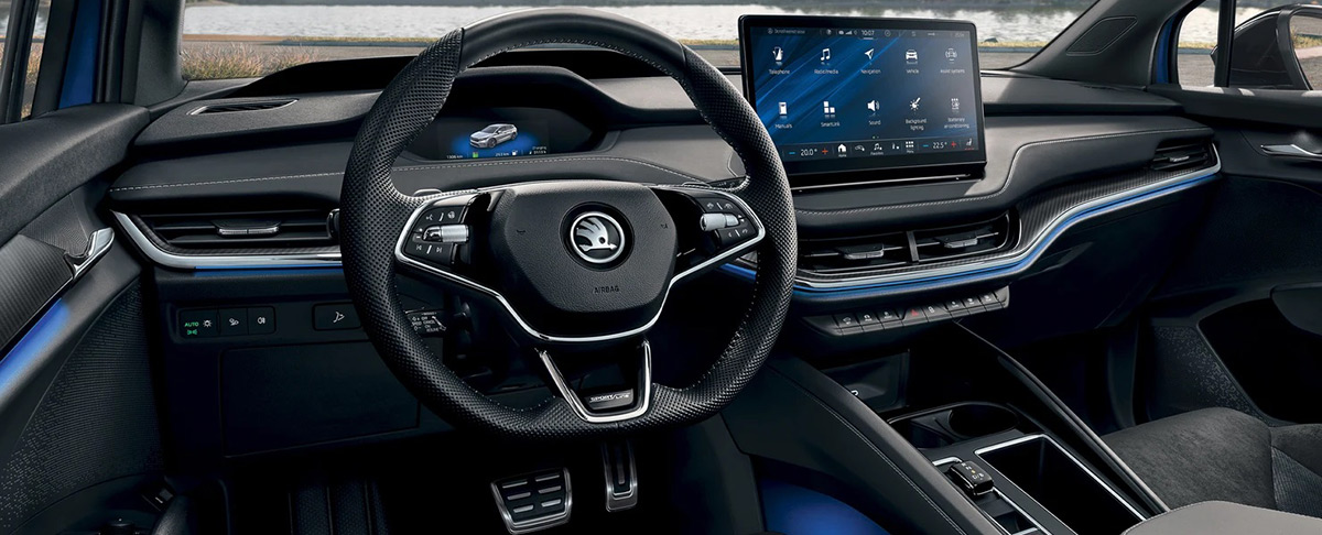 Škoda Enyaq iV Sportline - interiér