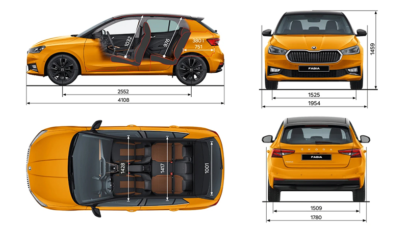 skoda fabia technicka data