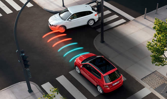 Front assist skoda