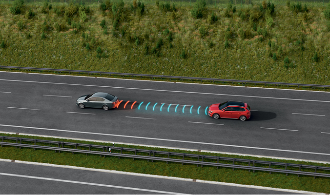 Adaptivní tempomat ACC - ŠKODA KAMIQ