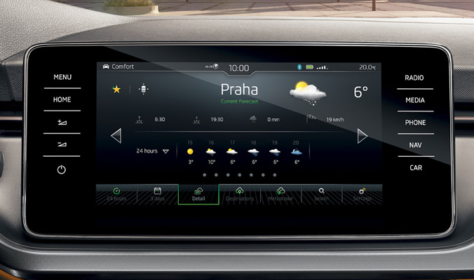 ŠKODA KAMIQ - Aplikace Infotainmentu