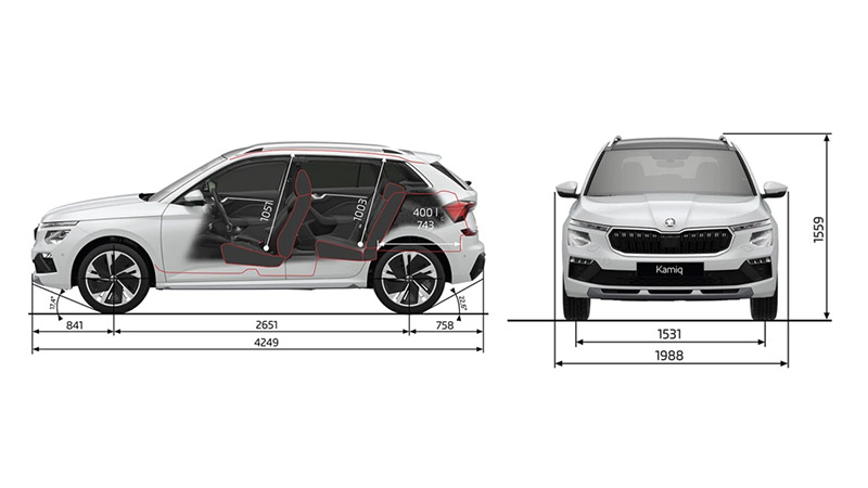 skoda kamiq technicka data