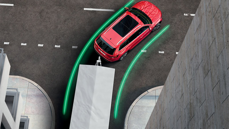 skoda kodiaq asistent manevrovani