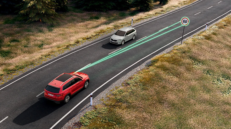 skoda kodiaq sledovani dopravnich znacek