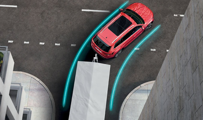 skoda kodiaq sportline 2021 asistent manevrovani s privesem