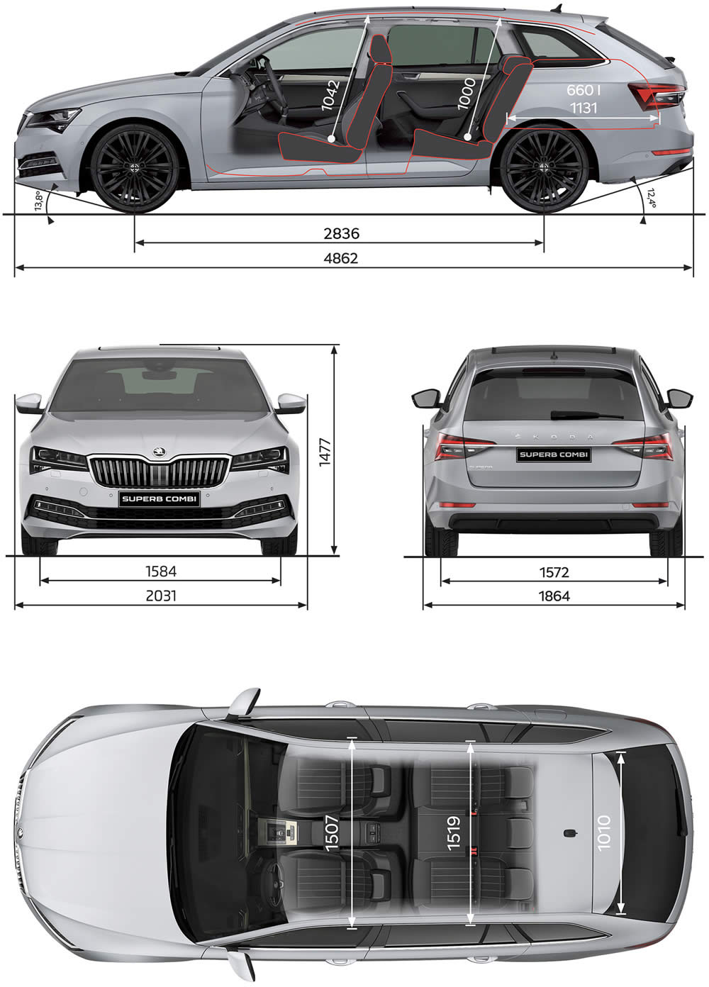 ŠKODA SUPERB COMBI SPORTLINE TECHNICKÉ ÚDAJE ŠKODA SUPERB COMBI SPORTLINE TECHNICKÉ ÚDAJE