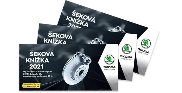 Škoda šeková knížka Škoda šeková knížka