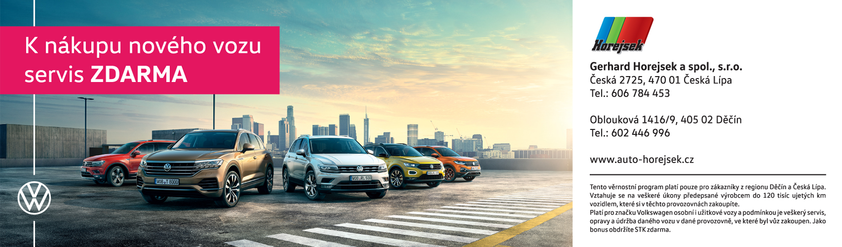 Volkswagen servis zdarma k novému vozu